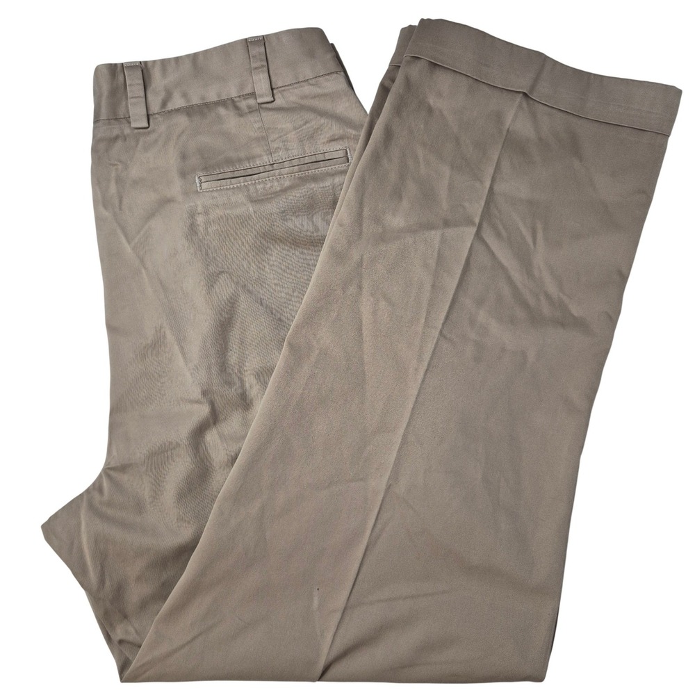 Bills Khakis Chino Pants Men 38x30 Tan Classic Fit Cotton Twill Cuffs Flat Front